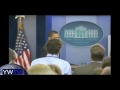 WH Reporters Stand For Obama, But Not For Bush?