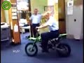 Funny : Police testing 110cc pitbike Funny : Police testing 110cc pitbike