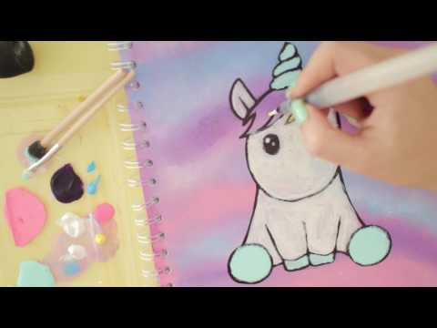 DIY | Block umgestalten | How to draw unicorn | Einhorn malen || Foxy Draws