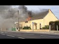 Spectaculaire incendie chez un vendeur de bouteilles de gaz, route de Mons 59600 Maubeuge Part1