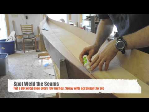 Assembing a Stitch and Glue Night Heron Kayak