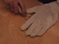Carving a decorative spoon