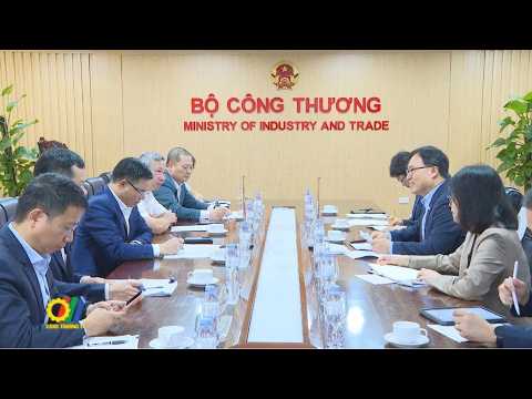 Quyền Bộ trưởng Lê Mạnh Hùng tiếp và làm việc với Đại sứ Hàn Quốc Choi Young Sam