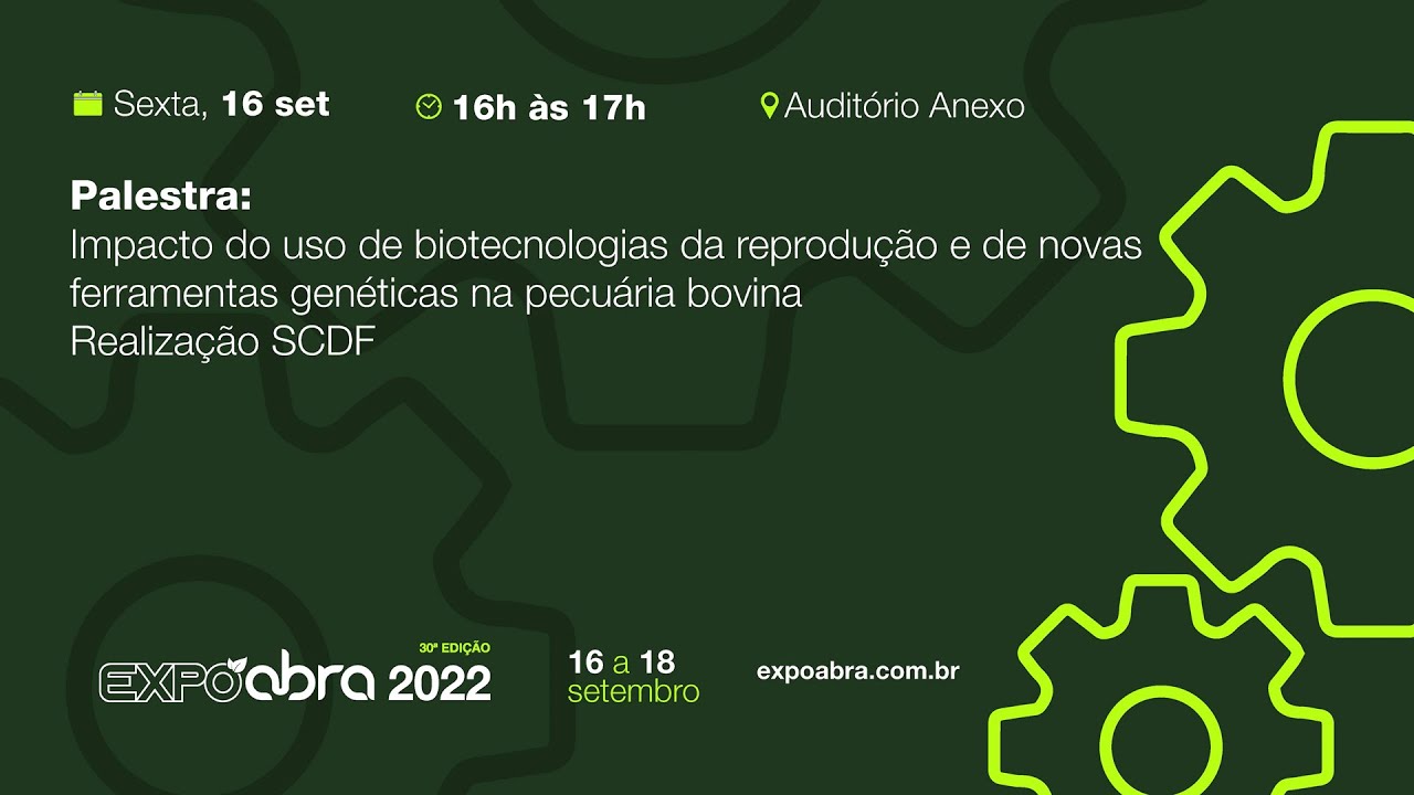 Palestra Impacto do uso de biotecnologias da reprodução e de novas ferramentas genéticas na pecuária