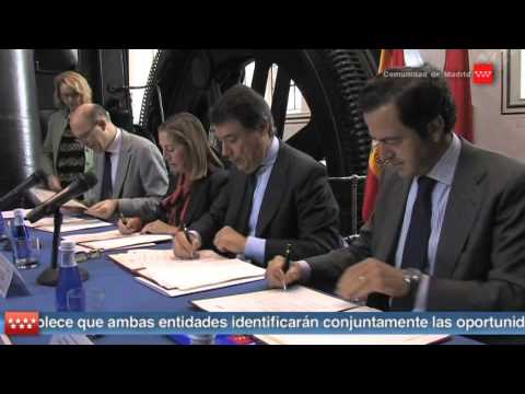 PresidenciaComMadrid - El Presidente de la Comunidad de Madrid, Ignacio González, y la ministra de Fomento, Ana Pastor, firman un convenio para que Metro de Madrid e Ingeniería y E...