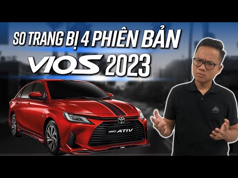 Chi tiết 4 phiên bản Toyota Vios 2023 trước khi về Việt Nam!