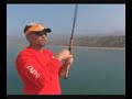 Fishing with Dan Hernadez in 40 feet of water, fishing close to the kelp using live bait on circle hooks to catch calico bass and halibut. With a shakespeare ugly stik light rod, with a fluger reel with cajun red line.