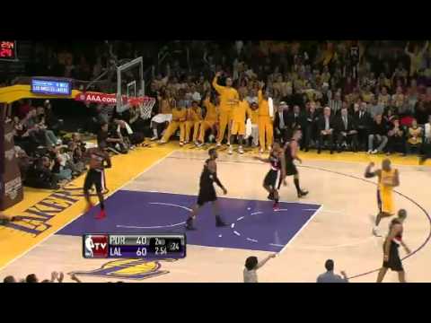 Portland Trail Blazers 87 – Los Angeles Lakers 104