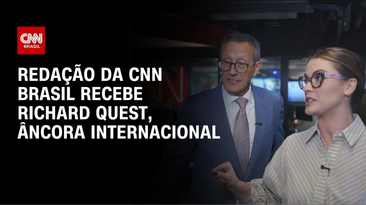 Elisa Veeck apresenta redação da CNN Brasil para Richard Quest | LIVE CNN