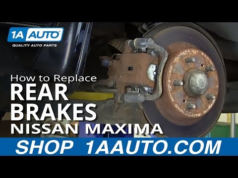 How To Install Do a Rear Disc Brake Job 2001-03 Nissan Maxima