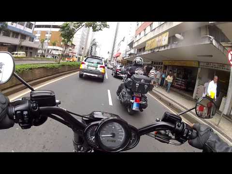 Juiz de Fora - Trecho filmado entre a entrada de Juiz de Fora / MG e a saída para a BR 040. HARLEY-DAVIDSON VRSCDX Night Rod & Heritage Softail. Filmado com GOPRO Hero 2.