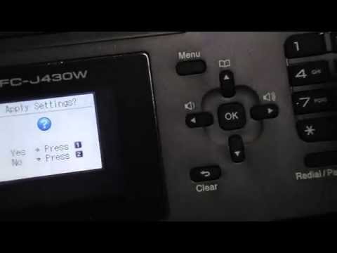 how to set up brother mfc j430w wireless