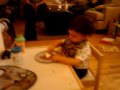 Dylan loves his pumpkin pie!