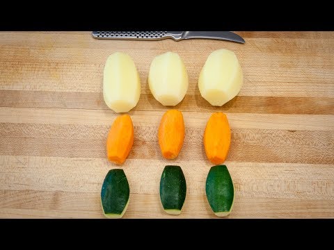how to properly cut a zucchini