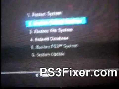how to hard reset ps3