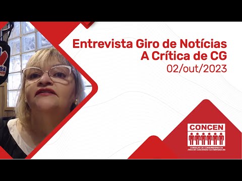 Entrevista da presidente do Concen MS para o Giro Estadual de Notícias