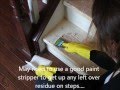 Refinish hardwood stairs that were carpeted