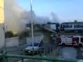 Treno in fiamme a Roccella Jonica (RC) Treno in fiamme a Roccella Jonica (RC)