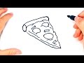 How To Draw Pizza With The Word Pizza