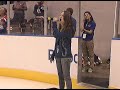 Bria Kelly, performing the National Anthem (Star Spangled Banner) for the Norfolk Admirals at the season opener on October 10th, 2008 at Norfolk's Scope Arena.  Joining Bria is her good friend, Kiley.