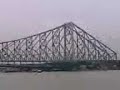crossing the river hooghly on a launch and howrah bridge