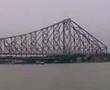 crossing the river hooghly on a launch and howrah bridge