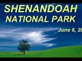 recorded on june 6, 2003. shenandoah national park encompasses part of the blue ridge mountains in the state of virginia. this national park is long and narrow, with the broad shenandoah river and valley on the west side, and the rolling hills of the virginia piedmont on the east. the park is best known for skyline drive, a 105 mile road that runs the entire length of the park along the ridge of the mountains. the drive is particularly popular in the fall when the leaves are changing colors. during my visit to the park i visit many of the scenic overlooks. i also take a hike to dark hollow falls. the video ends with some deer in the park.