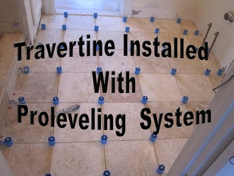 how to fit travertine wall tiles
