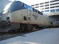 (Use Higher quality)This was Amtraks' California Zephr #5 departing with P42DC #150 and #182. I was running a little late and I finally got set up completly when he blew the first horn blast. Captured by amtrakboy627 on 2-17-08 Enjoy, rate, favorite, and comment. :-)