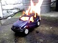 mercedes 4x4 accident catches fire mercedes 4x4 accident catches fire