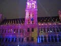 Complete light show at Grand Place - Brussels, Belgium