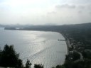 views from Off Town Bar, above Ypsos Beach, Corfu, Greece