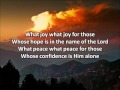 What Joy (Psalm 146) - Sarah Emerson (with lyrics)