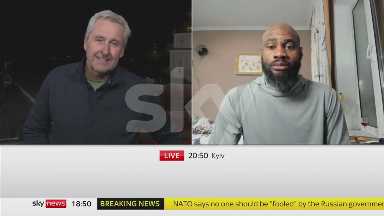Journalist Terrell J. Starr Speaks with Sky News from Ukraine about the Advancing Russian Forces
