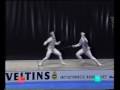 Weltmeisterschaften im Fechten 1993 in Essen: 1. Finalkampf im Herrenflorett S. Golubisty (UKR) vs Alexander Koch 1:2, Weltmeister im Herrenflorett 1993: Alexander Koch (GER/ETUF Essen) Worldchampionship fencing 1993 at Essen/Germany: 1st finalfight men's foil S. Golubisty (UKR) vs Alexander Koch 1:2, Worldchampion men's foil 1993: Alexander Koch (GER/ETUF Essen) championat du monde d' escrime 1993 à Essen/Allemagne: 1er finale fleuret hommes: S. Golubisty (UKR) vs Alexander Koch 1:2, champion du monde fleuret hommes 1993: Alexander Koch (ALL/ETUF Essen)