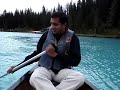 santosh enjoying at lake louise canada