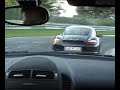 Half a lap at the NurburgRing, catching a Caymen
