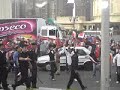 Accueil au Cairo stadium par les sauvages