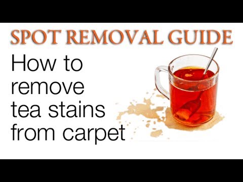 how to remove tea stains