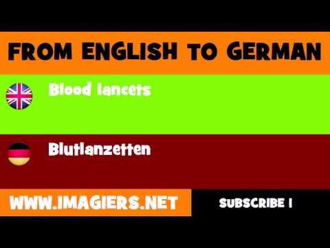 DEUTSCH   ENGLISCH  = Blutlanzetten