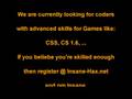 videos de Insane-Hax.net looking for Coders