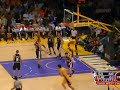 Ronny Turiaf shoves Jordan Farmar