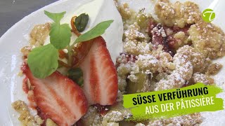 Süße Verführung: Erdbeer-Rhabarber Crumble à la Kerstin Nowak)