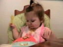 Eating with a spoon