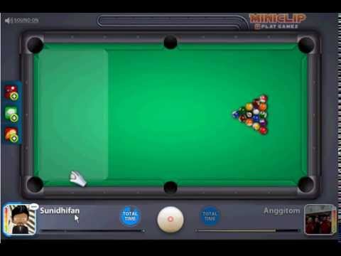 how to sink the 8 ball on break miniclip