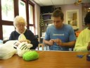 the big knit banters with Age Concern