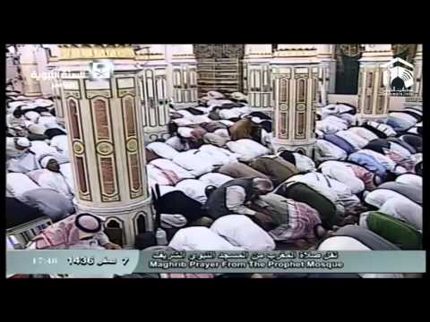 صلاة المغرب المسجد النبوي 1436.02.07ه