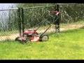 bwack mows the lawn...