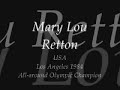  mary lou retton women's artistic gymnastics olympic champion 1984 los angeles usa all around perfect 10 vault floor