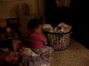 Hannah doing Laundry